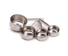 Kitchen Craft KCCUPSET - Cucharas medidoras de acero inoxidable (4 unidades)