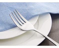 AOOSY Juego de cubiertos de 6 piezas, cubiertos de acero inoxidable, cucharas de servicio, utensilios de cocina de plata, utensilios para hornear, cuchillo para hornear, bufé casero