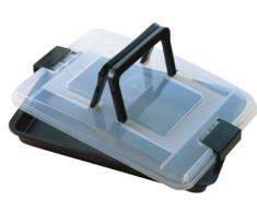 Kaiser Bake & Take Molde transportable Rectangular, Antiadherente recubierta, Negro, 30 cm