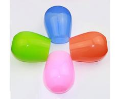 Kuke Set de 4 Copa de Vino Vaso de Agua y Whisky de Silicona sin BPA 4 Colores Brillantes 9/12 Onza (12 Onza)