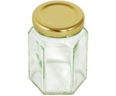 Tala 8 oz tarro Hexagonal con tornillo tapa