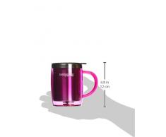 ThermoCafe 450 ml plástico y acero inoxidable escritorio taza, Aqua_PARENT, rosa, 0.45L