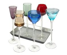 Artland, juego de copas (7 unidades) para licor de pie alto