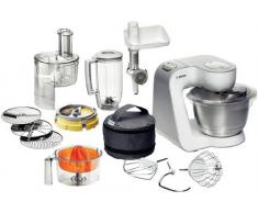 Bosch MUM54251 - Robot de cocina con cuenco de mezclar de acero y accesorios, 900 W, capacidad de 3,9 l, color blanco y plata