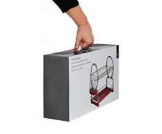 Premier Housewares - Escurridor de Platos de 2 Pisos (con Bandeja extraÃ­ble Color Rojo), Cromado