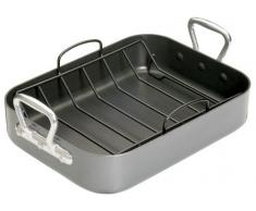 Kitchen Craft Master Class - Fuente de horno rectangular con rejilla (superficie antiadherente)
