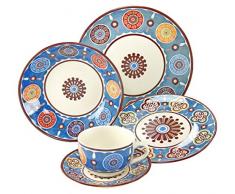 Creatable 19719Â Serie Sumaya Blue, Vajilla, Porcelana, 40Â x 32,5Â x 32,5Â cm, 30Â Unidades