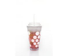 Zak Designs DOT DOT VASO CON PAJITA AQUA BLUE 48 CL. 1783-5720
