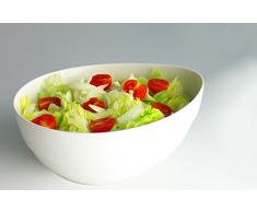 Ensaladera de porcelana blanca de 25 cm