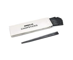 Bingolar Palillos De AleacióN Palillos De Fibra De Vidrio Palillos Reutilizables, Palillo De 10 Pares Palillo Chino Palillos Calientes Palillos Aptos para El Lavavajillas Sushi para El Hogar