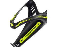 RaceOne Soporte para botellas x de 3 Race de plástico Techno de polímero de litio Negro/de neón amarillo mate