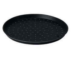 Lacor - 67828 - Molde Pizza Aluminio Con orificios 28 cm - Negro