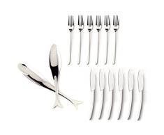 Cubertería pescado de acero inoxible 14 piezas