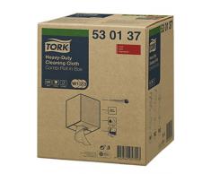 Tork 530137 Paño de limpieza ultrarresistente Premium / 1 capa/Papel multiuso compatible con los sistemas W1, W2 y W3 / 1 bobina x 106,4 m de largo/color blanco