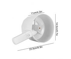 Tamiz de harina eléctrico Tamiz de mano Operador a batería Colador de plástico Forma de vaso Polvo Coctelera Cocina Hornear Pastelería