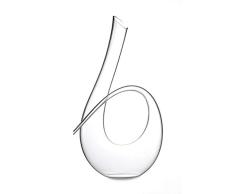 Decantador de vino de cuerno trenzado sin plomo cristal para aireación de vino que tiene capacidad para 35oz. (1 litro)