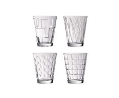 Villeroy & Boch Dressed Up Vasos de agua, Set de 4 piezas, 310 ml, Cristal, Transparente