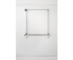 foxydry Tendedero de Pared Vertical Wall 80, Tendedero Vertical con Deslizamiento Manual