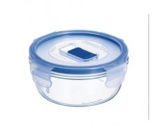 Luminarc Pure Box Active - Recipiente hermético de vidrio, redondo, tamaño 0,42 litros