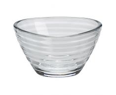 Genware individual Protector de pantalla de cristal 6,8 cm - 6 unidades - plato de vidrio para servir salsas, salsas o aperitivos