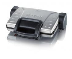 SEVERIN KG 2389 Plancha para asar y tostar, 1.800 W, color plateado y negro