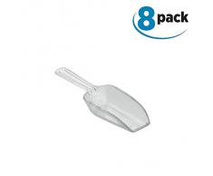 iDesign Medidor de cocina para 1 cucharada, cuchara medidora pequeÃ±a de plÃ¡stico, juego de 8 cucharas medidoras para harina, especias y otros alimentos, transparente