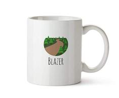 Taza Trail Blazer, linda taza, Trail Blazer, taza blanca, taza artesanal, regalo para cualquier persona, amante de la naturaleza, excursionista, senderismo, taza de cafétaza de té de cerámica de 11 oz