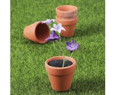 UPKOCH 20pcs Mini macetas de Barro macetas de Arcilla cerámica Olla de Barro plantador de Cactus suculentas macetas para Plantas artesanías Favor de la Boda (4.5x4cm)