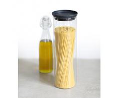 Brabantia 298240 - Bote, 1,9 l, con tapa, color gris oscuro y transparente