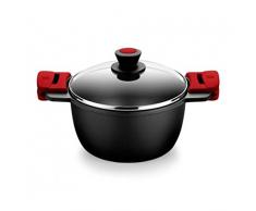 Isogona. -Bra- A410328 - Cacerola alta 28cm c/tapa ind al/fu premiere bra