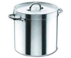 Lacor Chef 20126 - Olla recta con tapa, 26 cm, aluminio