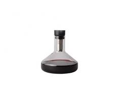 Rabbit KCR2-14235 Pura System - Decantador con embudo aireador de vino, cristal, transparente