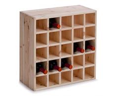 Zeller 13172 Botellero, Madera, Marrón, 52x25x52 cm