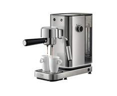 WMF Espresso Maker Lumero - Cafetera expresso manual, presión 15 bares, espresso, capuccino, regulable, capacidad 1.5 litros, café molido o monodosis, con espumador de leche, acero inoxidable, 1400 W
