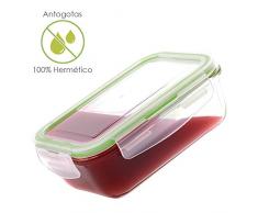 Oryx 5024005 Recipiente Hermético, Cristal 550 ml, 16.7 x 11.8 x 6.2 (altura) cm