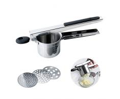 Hovome Prensador de patatas y triturador de frutas, verduras, prensador manual de ajos, utensilios de cocina