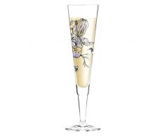 Ritzenhoff Copa de cava (0,2 L, con servilleta), diseño floral
