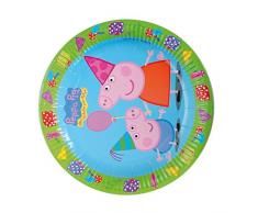 Peppa Pig - Set de 8 platos, 23 cm (Verbetena 016000721)