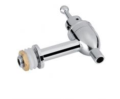 Fdit Grifo de Cerveza para Barril Grifo Dispensador de Vino para Barril Grifo Dispensador de Bebidas(Cromo12mm)