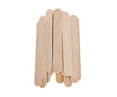 OuYou Espátulas de Madera Grande 20 Piezas para Cera Depilación aplicador de cera 15 * 1.8 * 0.1cm/14 * 0.6 * 0.2cm (15 * 1.8 * 0.1cm)