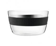 Bodum Pavina - Ensaladera de cristal, diámetro de 22 cm, color negro