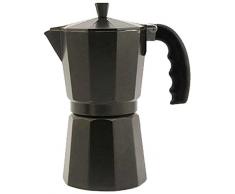 Orbegozo KFN310 KFN 310-Cafetera, 3 Tazas, Color, Aluminio, Negro