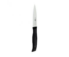 Zwilling TWIN GRIP - Cuchillo puntilla, hoja endurecida al frÃ­o Friodur, acero inoxidable, mango sintÃ©tico, 100 milÃ­metros, color negro
