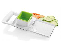 Tescoma 643852 Rallador rodajas Regulable, De plástico, Verde, Blanco