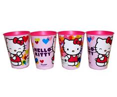 Hello Kitty Juego de vasos de zumo, 4 unidades