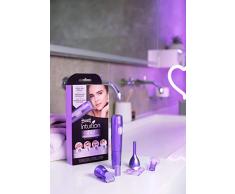 Wilkinson Sword Intuition Perfect Finish - Afeitadora Eléctrica Femenina 4 en 1 para el Cuerpo, la Zona del Bikini, el Vello Facial y las Cejas, Cuidado Corporal Mujer