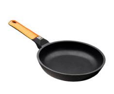BRA Efficient Orange Sartén 28 cm, aluminio fundido con antiadherente Platinum Plus, plana, aptas para todo tipo de cocinas incluida inducción, libre de PFOA