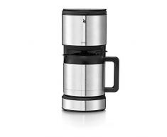 WMF Stelio Aroma Cafetera de 1000 W con jarra térmica de 1 L para 8 tazas e indicador de nivel de agua en el exterior, acabados de acero inoxidable de cromargan mate, antigoteo
