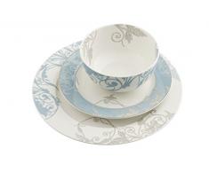 Belleek Living - juego de vajilla de 12 piezas «Novello», multicolor
