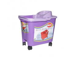 Rayen 0325.09 - Cubo de limpieza con con escurridor y ruedas de 14 litros, color lila